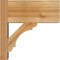 Ekena Millwork Olympic Block Rough Sawn Outlooker, Western Red Cedar, 8"W x 16"D x 16"H OUT08X16X16OLY05RWR - alternate 2